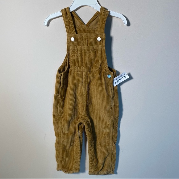 Old Navy Toddler Brown Corduroy Overall Size 12-18 M New - Picture 5 of 6
